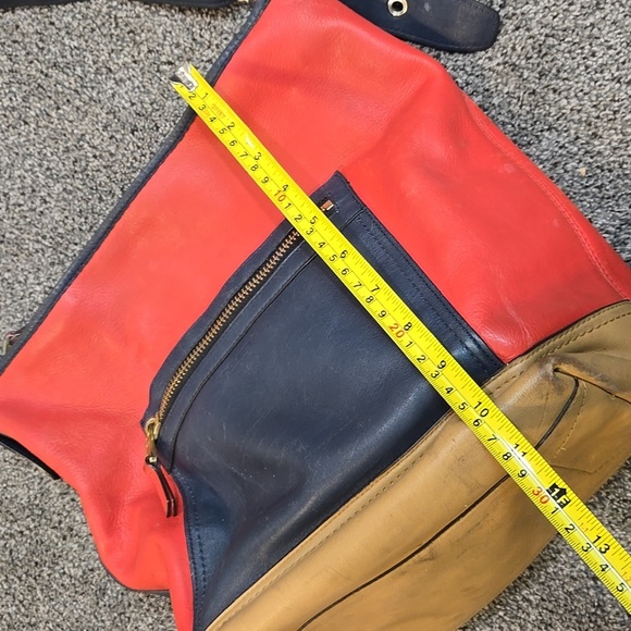 Coach Women Restored Larger Duffle Multicolor Shoulder Bag Purse Leather - Picture 3 of 16